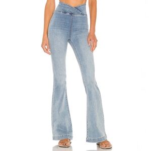 Free People x We The Free Venice Beach Flare in Spring Blue